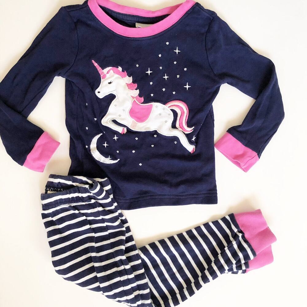Jojo Maman Bebe Unicorn Two Piece Pajamas